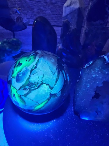 Volcano agate sphere druzy - volcano,